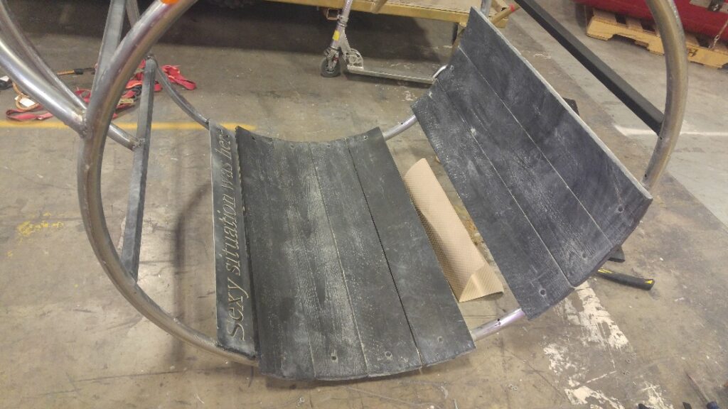 Dream Swing rebuild — shop photo