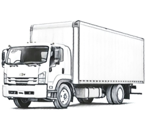 Sketch of a box truck